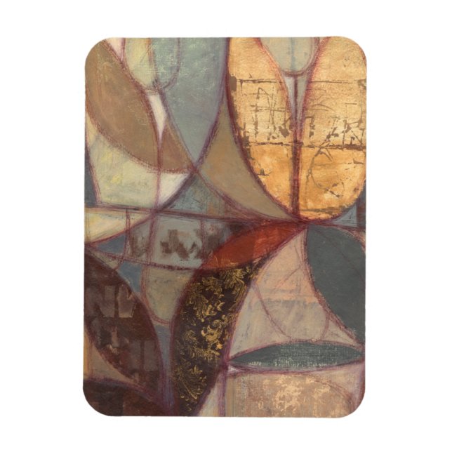 Abstrakte Leaf-Malerei von Norman Wyatt Magnet (Vertikal)