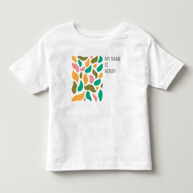 Abstrakte Leaf Muster Kleinkind T - Shirts (Vorderseite)