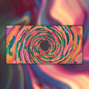 Abstrakte, lebendige Dessous mit Aquarellfarbe Schreibtischunterlage