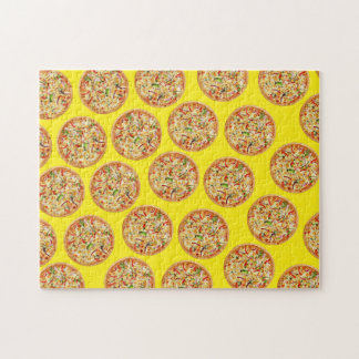 Abstrakte Lebensmittelkunst, Pizza