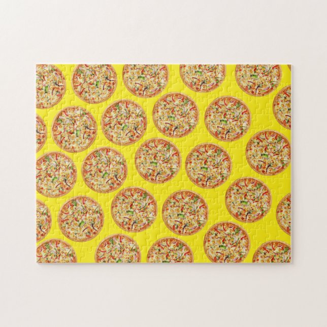 Abstrakte Lebensmittelkunst, Pizza (Horizontal)