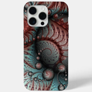 Abstrakte lebhafte Fantasy-Fraktal-Kunst Braun Bla Case-Mate iPhone Hülle
