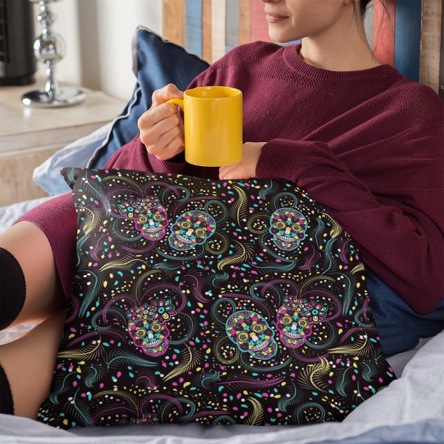 Abstrakte Leckerbissen Halloween Kissen (Von Creator hochgeladen)