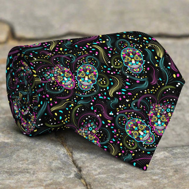 Abstrakte Leckerbissen Halloween Krawatte (Von Creator hochgeladen)