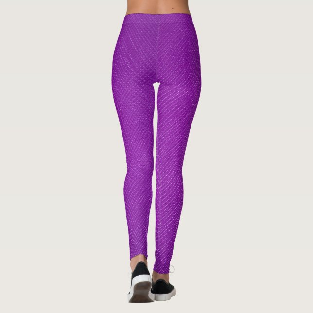 Abstrakte Lederstruktur Leggings (Rückseite)