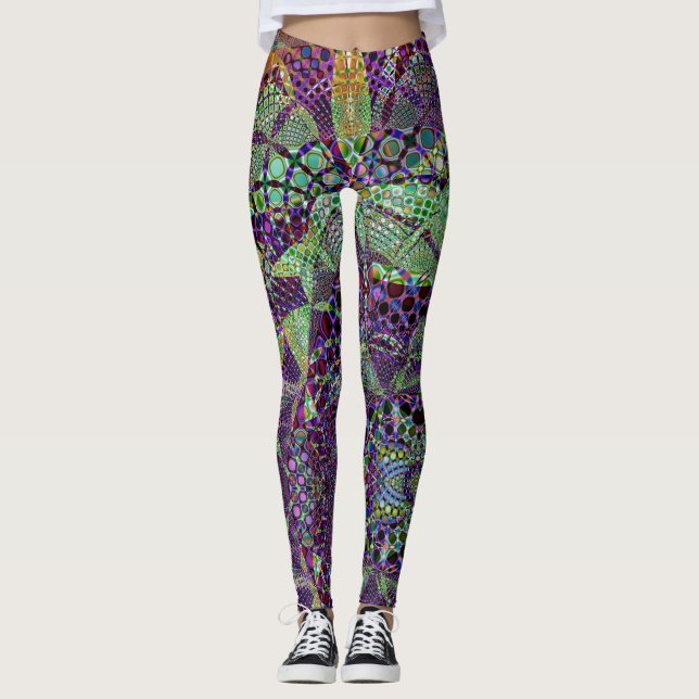 Abstrakte Leggings (Vorderseite)