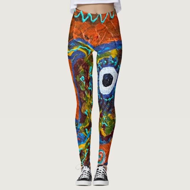 Abstrakte Leggings (Vorderseite)
