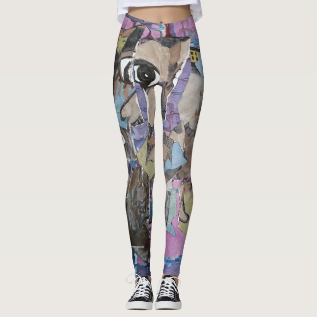 Abstrakte Leggings (Vorderseite)