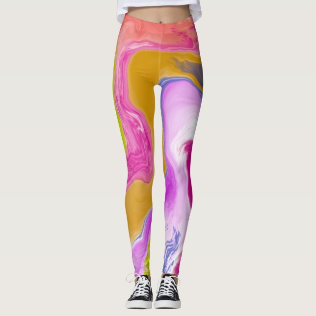 Abstrakte Leggings (Vorderseite)