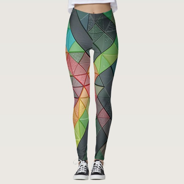 Abstrakte Leggings (Vorderseite)