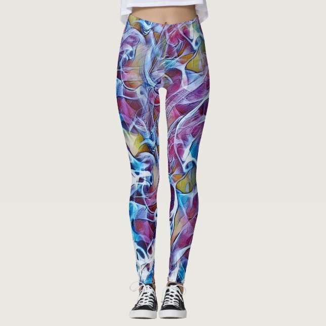 Abstrakte Leggings (Vorderseite)