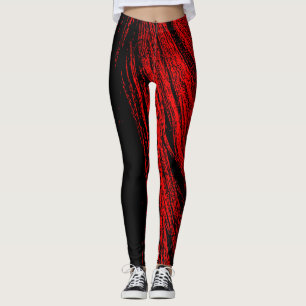 Abstrakte Leggings des Roten Horses Mane