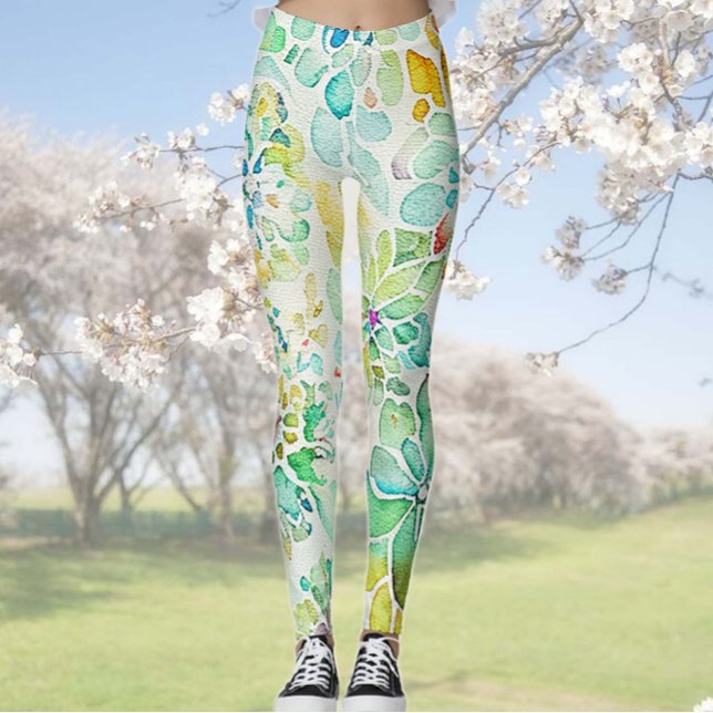 Abstrakte Leggings mit Blumenbezug (Von Creator hochgeladen)