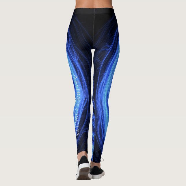 Abstrakte Leggings mit Multiprint (Rückseite)