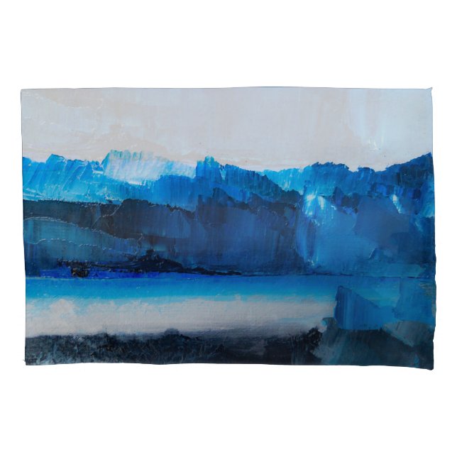 Abstrakte Leinwand: Moderne Kunsttextur. Kissenbezug (Vorderseite)