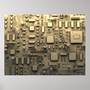 Abstrakte Leiterplatte Poster