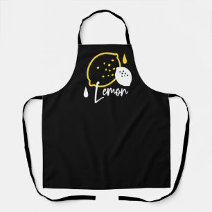 Abstrakte Lemon Illustration - Frische Zitrusfrüch Schürze
