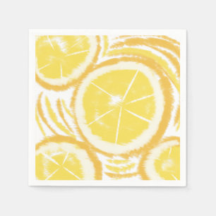 Abstrakte Lemon Summer Collection Serviette