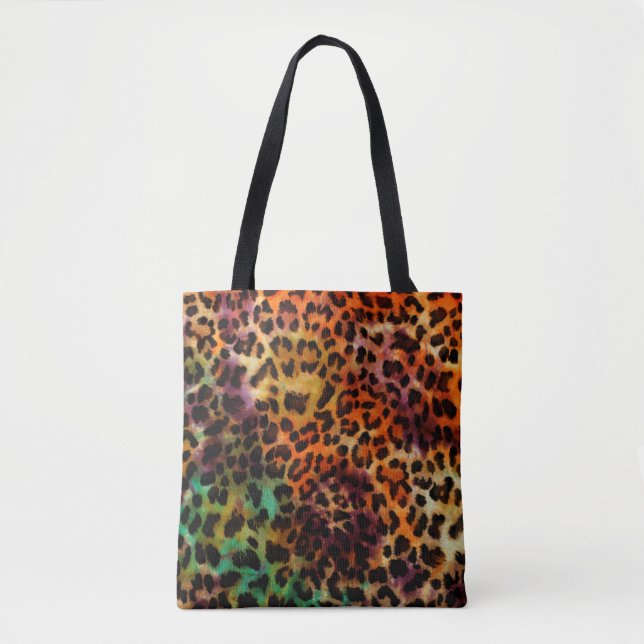 abstrakte Leopardenstruktur Tasche (Vorderseite)