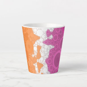 Abstrakte Lesbische Stolperflagge Milchtasse