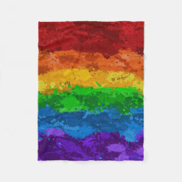 Abstrakte LGBTQ-Fahne für  Spritzer Fleecedecke