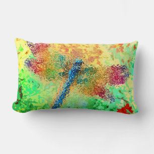 Abstrakte Libelle Lendenkissen