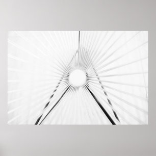 Abstrakte Licht-Tunnel-Geometrie Poster