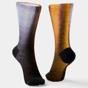 Abstrakte Lichter Meerglänzende Bronze-Reflexion Socken