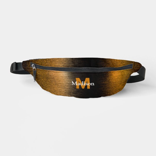 Abstrakte Lichter Seestrahler-Bronzematografie Bauchtasche (Vorderseite)