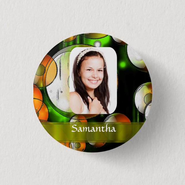 Abstrakte Lichtvorlage Button (Vorderseite)