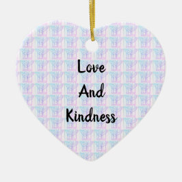 Abstrakte Liebe und Freundlichkeit miteinander ver Keramik Ornament