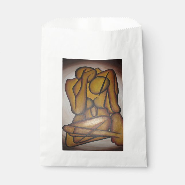 Abstrakte Liebhaber zeitgenössischer Kunst in Ocke Geschenktütchen (Vorderseite)