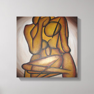 Abstrakte Liebhaber zeitgenössischer Kunst in Ocke Leinwanddruck