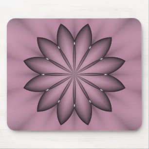 Abstrakte Lila Blume Mousepad