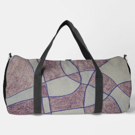 Abstrakte lila Druck-Cut-Näh-Tasche Duffle Bag