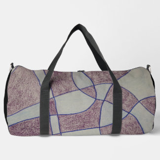 Abstrakte lila Druck-Cut-Näh-Tasche Duffle Bag