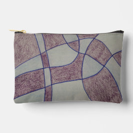 Abstrakte lila Druck-Cut-Näh-Tasche Zubehörtasche