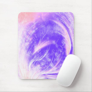 Abstrakte Lila Lüster und Glühwürmchen Mousepad