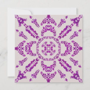 Abstrakte Lila Orchid Blume Design Muster Art Karte