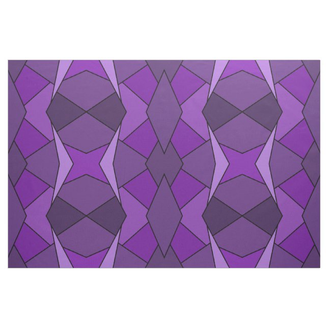 Abstrakte lila Polygon-geometrisches Form-Gewebe Stoff (Yard (91,4 cm))