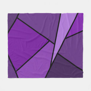 Abstrakte Lila Polygonen Fleecedecke