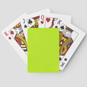 Abstrakte Lime Green-Malerei Spielkarten