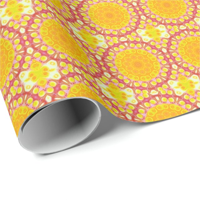 Abstrakte Limonade Geschenkpapier (Rolleneckpunkt)