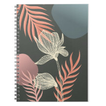Abstrakte Linie Art Blume Design - Elegante Mi