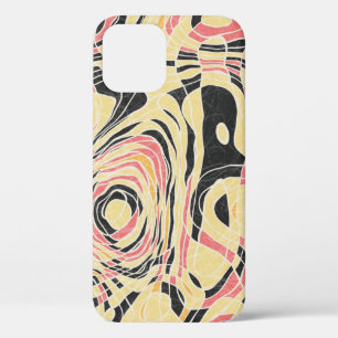Abstrakte Linie Geo-Muster, topographisches Design Case-Mate iPhone Hülle