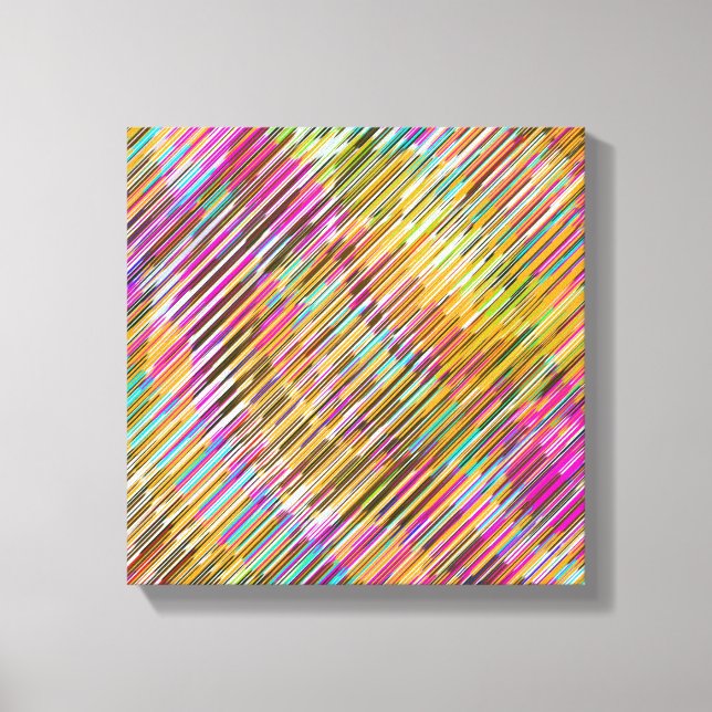 Abstrakte Linie Kunst Leinwanddruck (Vorderseite)