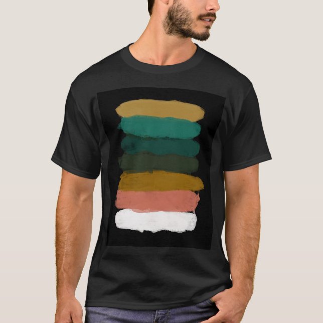 Abstrakte Linien, moderne Pinselstriche. T-Shirt (Vorderseite)