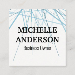 Abstrakte Linien Quadratische Visitenkarte