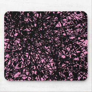 Abstrakte Linien - rosa Mousepad
