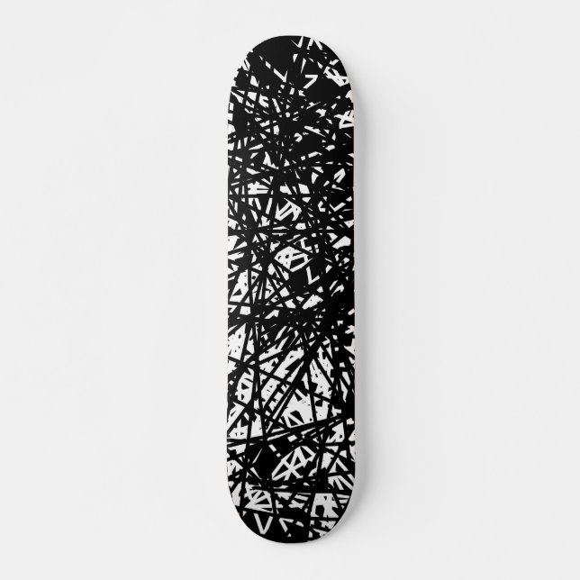 Abstrakte Linien Skateboard (Vorne)
